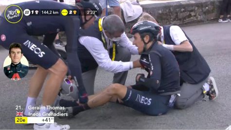 Geraint Thomas, Robert Gesink Crash On Stage 3 Of The 2021 Tour de France