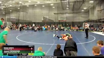 160 lbs Round 1 (4 Team) - Isaiah Crownover, South Dakota Blizzard vs Ryan Wirtz, Iowa Blue