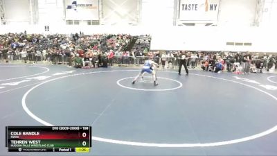 108 lbs Champ. Round 1 - Cole Randle, NWAA vs Tehren West, Hudson Falls Wrestling Club