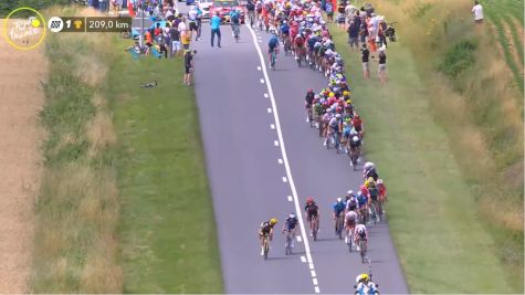 Mathieu Van Der Poel Makes Early Breakaway As Peloton Splits In Crosswinds On Stage 7 - 2021 Tour de France