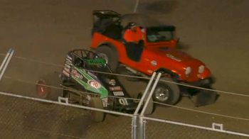 Push Vehicle Runs Over Brody Roa's Sprint Car