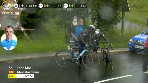 Enric Mas Crashes Early On Stage 9 Of 2021 Tour de France