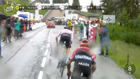 Nairo Quintana, Wout Poels Race For Category-1 Col de Saisais KOM Points On Stage 9 - 2021 Tour de France