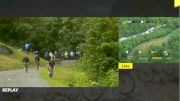 Brandon McNulty Crashes Into Ditch On Stage 9 Descent - 2021 Tour de France