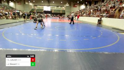 90 lbs Consi Of 8 #2 - Lat Laturell, Georgia vs Jacob Stewart, 706 Wrestling