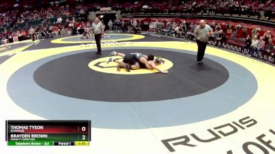 D3-150 lbs Quarterfinal - Brayden Brown, Legacy Christian vs Thomas Tyson, Elmwood