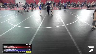 165 lbs Cons. Semi - Drayk Nolan, Mollitium Wrestling Club vs Malachai Zelms, CrassTrained: Weigh In Club