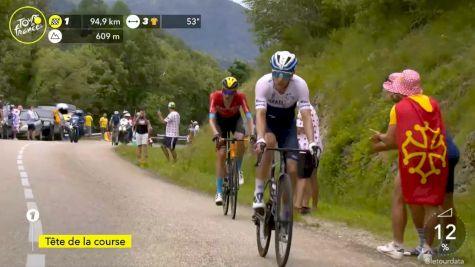 Michael Woods, Wout Poels Battle For Second KOM On Stage 14 - 2021 Tour de France