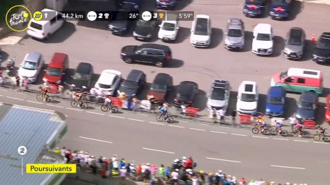 Michael Woods, Nairo Quintana, Wout Poels Battle For 3rd KOM Of Stage 15 - 2021 Tour de France