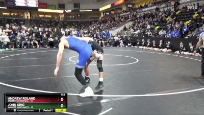 132 lbs 5th & 7th Place - Andrew Roland, Ankeny Centennial vs John King, Waukee Northwest