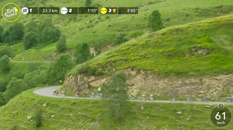 Sepp Kuss Has A Close Call On Descent Of Col de Val - 2021 Tour de France Stage 17