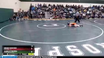 120 lbs Round 1 (16 Team) - Aidan Sanchez, Rockwall vs Aurelio Ibarra, Clute Brazoswood