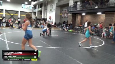 91 lbs Round 1 (6 Team) - Nora Ohnemus, Rocky And The Bullwinkles vs Jordyn Masilko, NE Valkyrie