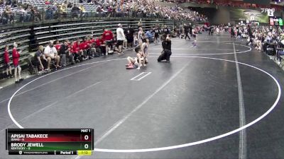 80 lbs Quarterfinals (8 Team) - Apisai Tabakece, Idaho vs Brody Jewell, Kentucky