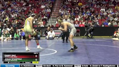 3A-160 lbs Semifinal - Danny Diaz, Waverly-Shell Rock vs Josiah Schaetzle, Dubuque Hempstead