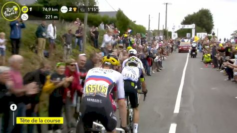 Julian Alaphilippe Leads Over Côte de Loucrup, The 2nd KOM Of Stage 18 - 2021 Tour de France