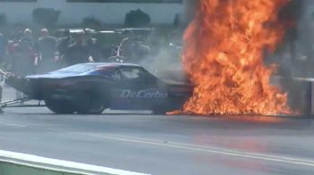 John DeCerbo Fiery Crash at PDRA Summer Shootout