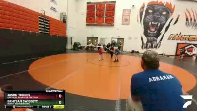78-82 lbs Quarterfinal - Jason Torres, Greybull Basin Athletic Club vs Brhysan Swiggett, North Big Horn Rams
