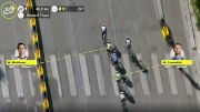 Mark Cavendish Vs. Michael Matthews In Stage 21 Intermediate Sprint - 2021 Tour de France