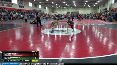 85 lbs Champ. Round 2 - Oliver Davidson, Tech Team vs Landry Weiss, Dakota Boyz Wrestling Club