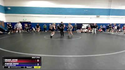 100 lbs Round 3 - Drake Jayne, Fighting Squirrels vs Porter Swan, All In Wrestling