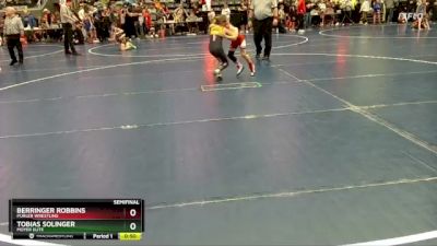 70 lbs Semifinal - Berringer Robbins, Purler Wrestling vs Tobias Solinger, Moyer Elite