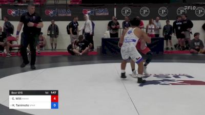 55 kg Quarters - Ezekiel Witt, Manhattan Wrestling vs Kody Tanimoto, Spartan Mat Club