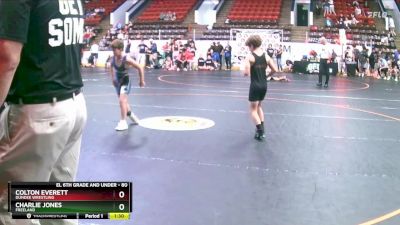 80 lbs Round 5 - Charlie Jones, Freeland vs Colton Everett, Dundee Wrestling