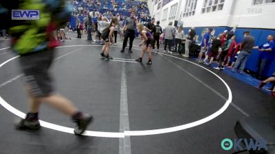 83 lbs Quarterfinal - Hattie Foust, Tuttle Elite Wrestling Club vs Ryann Denison, Cowboy Wrestling Club