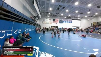 53 lbs Cons. Round 2 - Uriah Uresk, Natrona Colts WC vs Benjamin Barbour, Camel Kids Wrestling