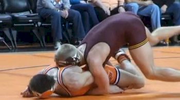 125 lbs match Jon Morrison Oklahoma State vs. Zach Sanders Minnesota