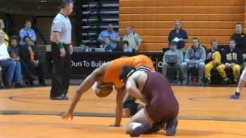 157 lbs match Albert White Oklahoma State vs. Danny Zilverberg Minnesota