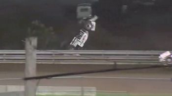 Zeb Wise Flips Over the Wall at Missouri State Fair Speedway