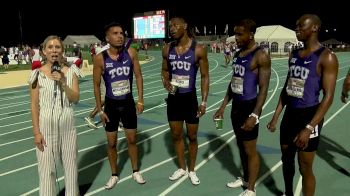 TCU Men After Winning 4x4 Big 12 Title