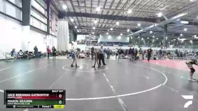 100 lbs Cons. Semi - Mason Giuliani, NOVA Wrestling Club vs Jace Brennan Gatbonton, Unaffilliated