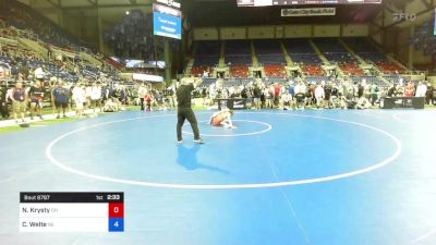 106 lbs Cons 16 #2 - Neal Krysty, Ohio vs Cole Welte, Nebraska