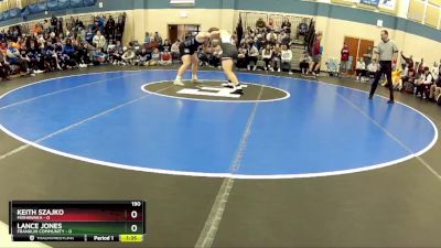 190 lbs Quarters & Wb (16 Team) - Keith Szajko, Mishawaka vs Lance Jones, Franklin Community