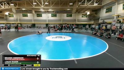 85 lbs Quarterfinal - Braden Anderson, Siouxland Wrestling Academy vs Logan Rager, Sheridan Wrestling Club