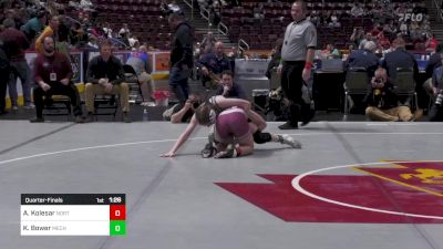 118 lbs Quarterfinal - Anaiah Kolesar, Northeast Bradford-G vs Kallie Bower, Mechanicsburg-G