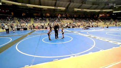 52 lbs Quarterfinal - Axel Baker, Claremore Wrestling Club vs Mykarlyn Meeks, North Mabee Team Stampede