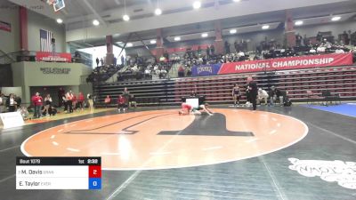 123 lbs Round Of 16 - Maya Davis, Grand View (Iowa) vs Ellabelle Taylor, Evergreen (Wash.)