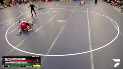 152 lbs Semifinal - Ethyn Bertschinger, Minnesota vs Jamisen Frederickson, New Ulm Rolling Thunder Wrestling Club