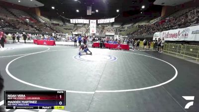 125 lbs Champ. Round 1 - Noah Vera, Beat The Streets - Los Angeles vs Madden Martinez, Red Wave Wrestling