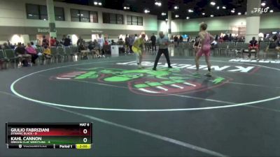 113 lbs Round 5 (6 Team) - Giulio Fabriziani, Dynamic Black vs Kahl Cannon, Oregon Clay Wrestling