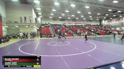 165 lbs Cons. Round 2 - Elijah Valdez, CSU-Pueblo vs Kaden Hart, Nebraska-Kearney