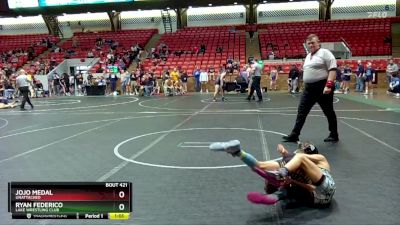 60 lbs Semifinal - Ryan Federico, Lake Wrestling Club vs Jojo Medal, Unattached