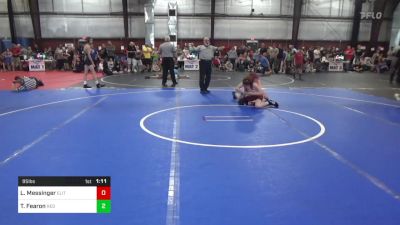 95 lbs Consi Of 8 #2 - Lucas Messinger, Elite vs Terrence James Fearon, Red Devil