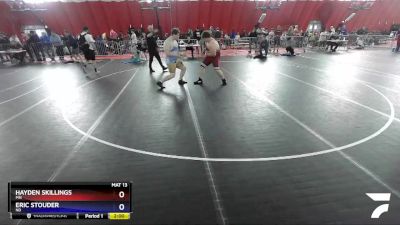 285 lbs Quarterfinal - Hayden Skillings, MN vs Eric Stouder, ND