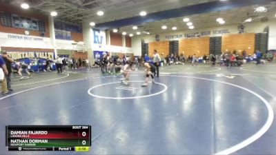 126 lbs Cons. Round 1 - Damian Fajardo, Laguna Hills vs Nathan Dorman, Newport Harbor