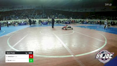 64 lbs Semifinal - River Newton, Plainview Youth Wrestling Club vs Logan Forst, Predator Wrestling